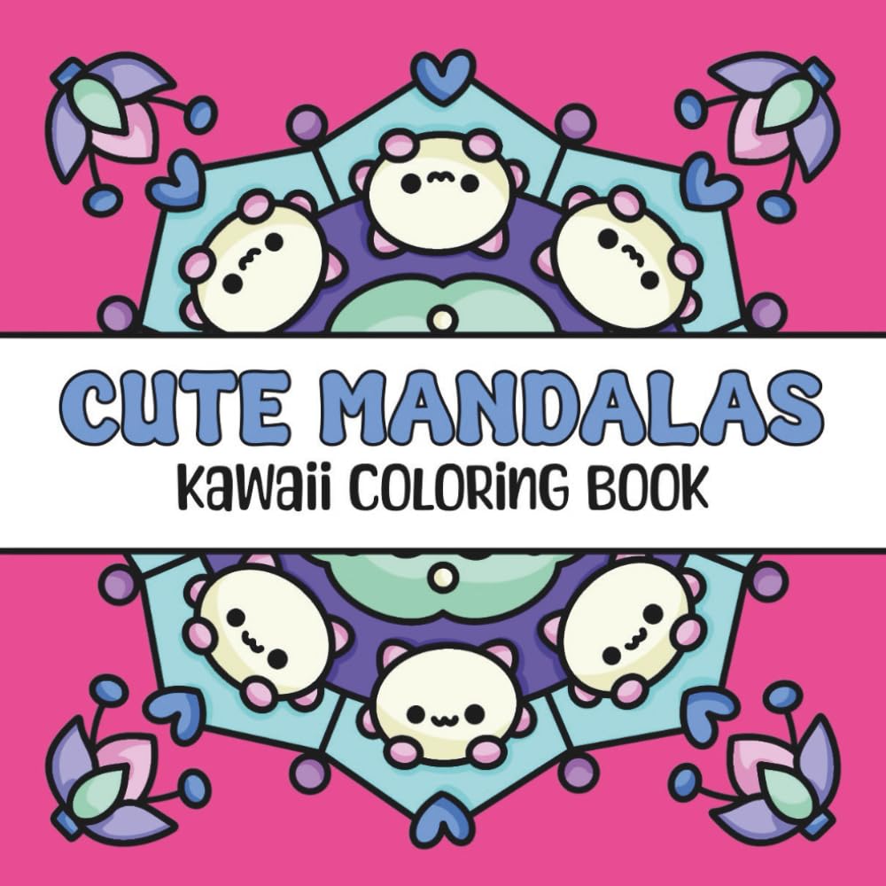 Cute Mandalas: Kawaii Coloring Book