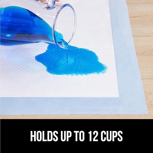 Miniatura 6 de Gorilla Guard - Almohadillas desechables para cachorros, 100 unidades de 28 x 34 pulgadas, almohadillas de 5 capas para orina para perros,