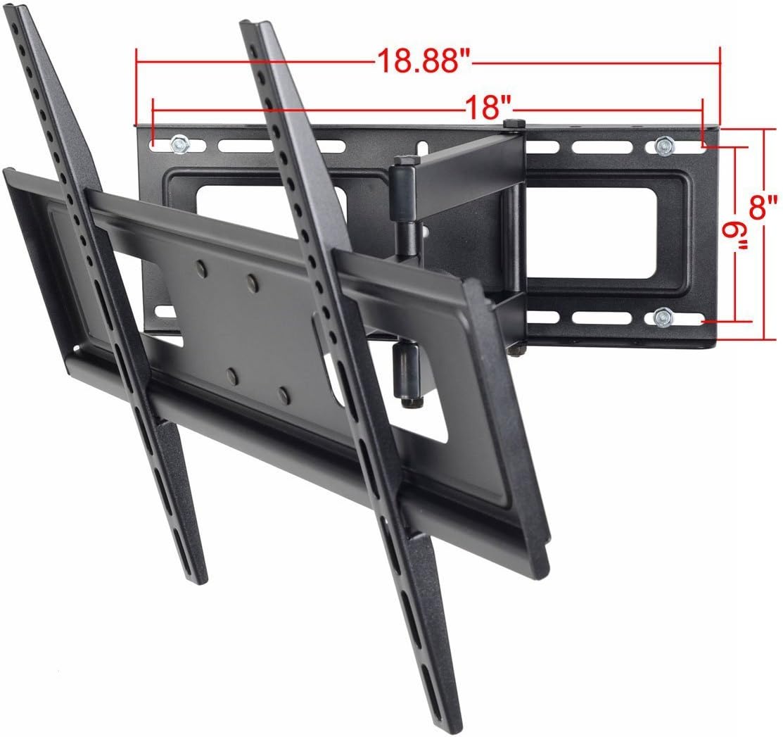 VideoSecu Mount LCD LED Articulating Single Arm TV Wall Mount Bracket for Most LG 32-65 inch TV MW365BBM7 BR5