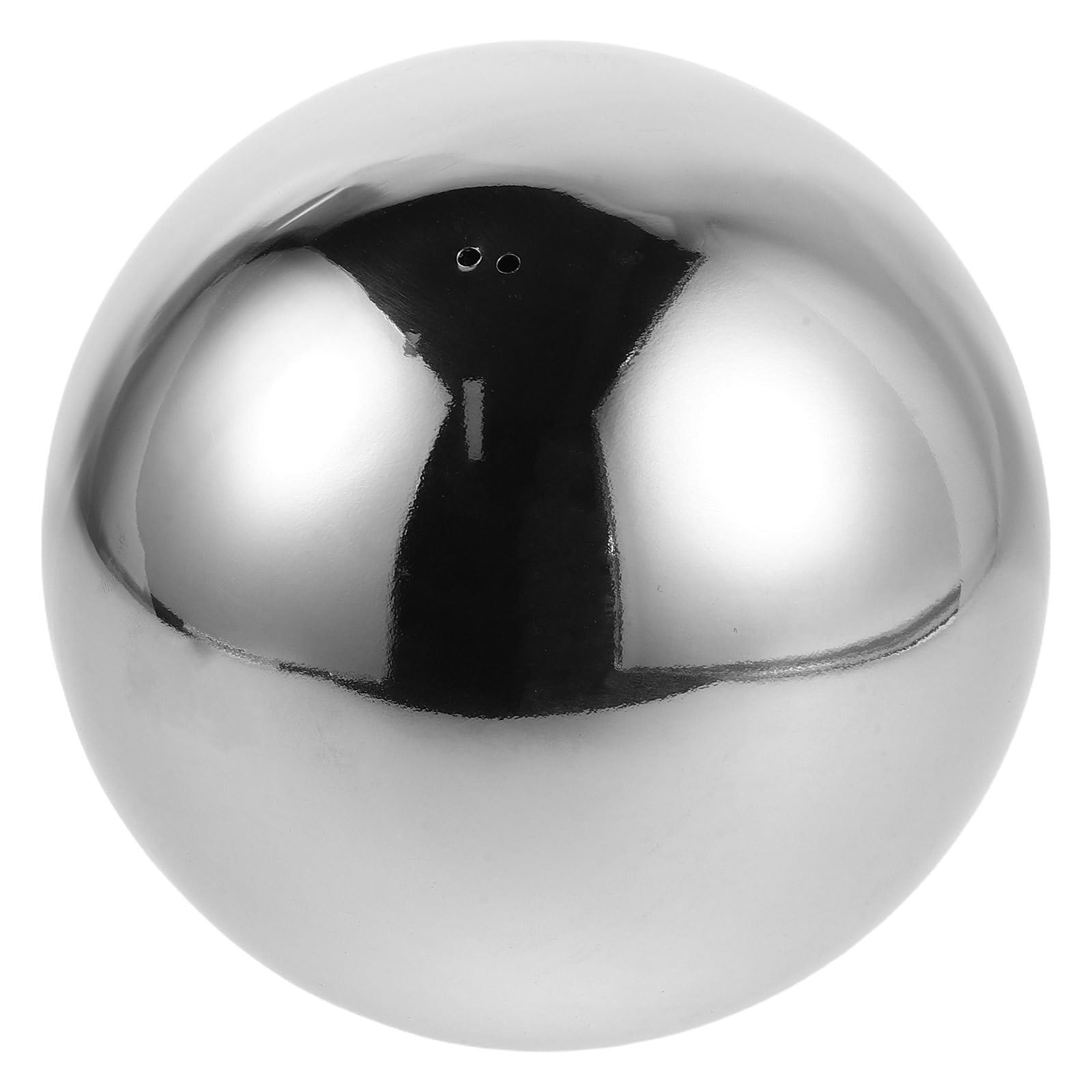 Globo de jardín reflectante de plata para decorar terrazas y patios exteriores con elegancia
