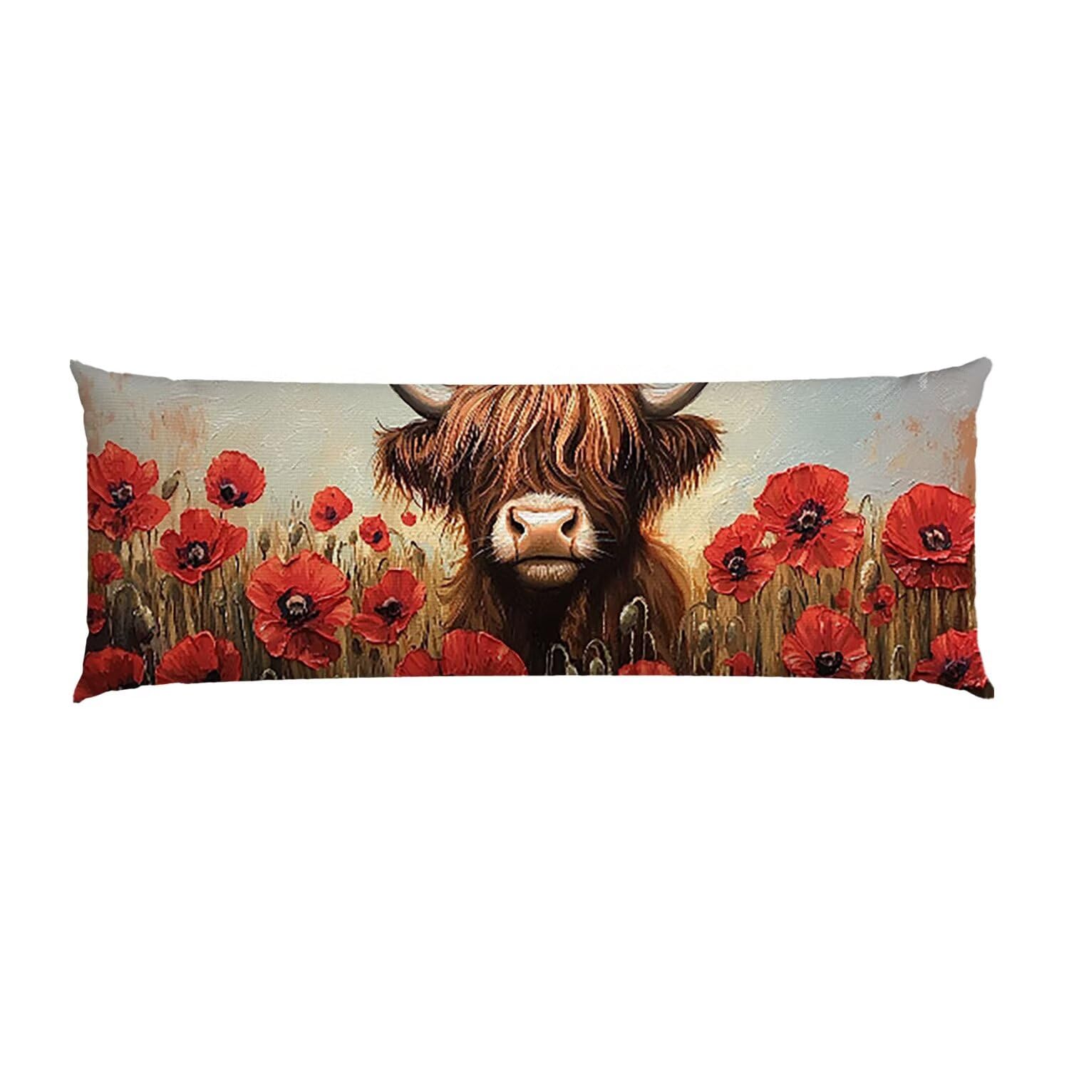 Poduszka do ciała Ciąża 160 x 50 cm, ergonomiczne podparcie całego ciała, poszewki na poduszki do karmienia piersią i ciążą z aksamitną poszewką, na plecy, brzuch i nogi (Papaparo bydlęcy) P-731