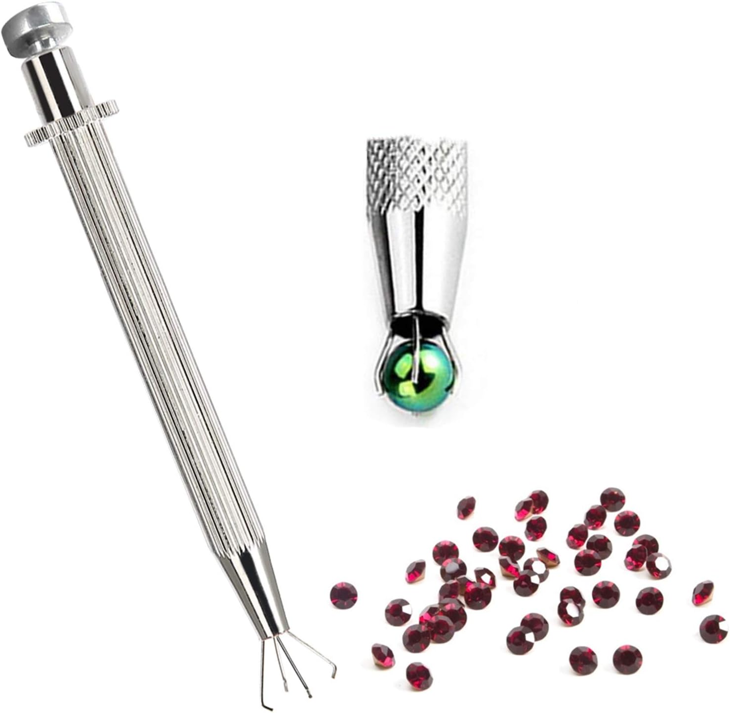 4 Pack Diamond Jewelers Tweezers Holder Pick Up Tool Claw - View #11