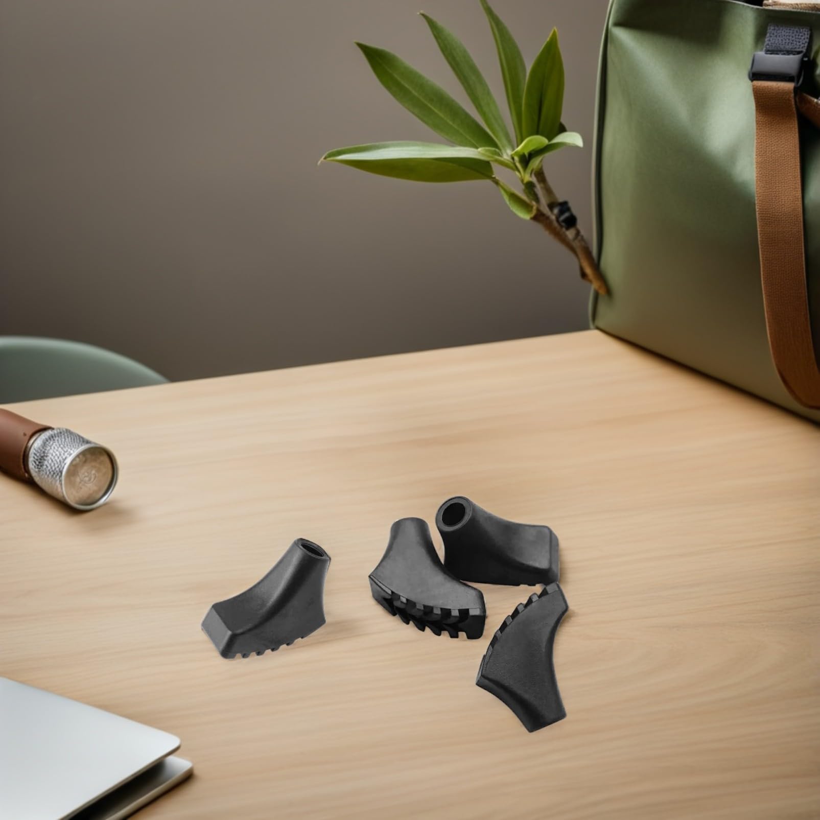 12 Piezas Puntas Goma Reemplazo para Bastones Senderismo Protectores Trekking Antideslizantes Resistentes al Accesorios para Excursión y Escalada