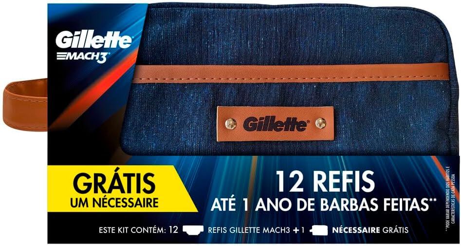 Caiu O Preço Gillette Mach3: Kit 12 Cargas + 1 Aparelho 7 61Fek5Fdwgl. Ac Sl1000