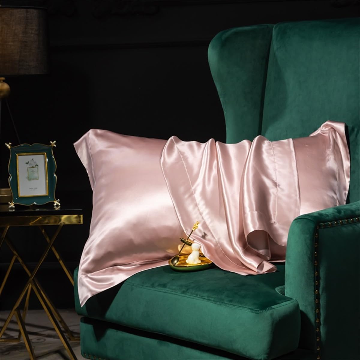 Michear Natural Mulberry Silk Pillowcase for Hair and Skin Health Standard Size 48x74cm Silk Pillow Case - Image 4