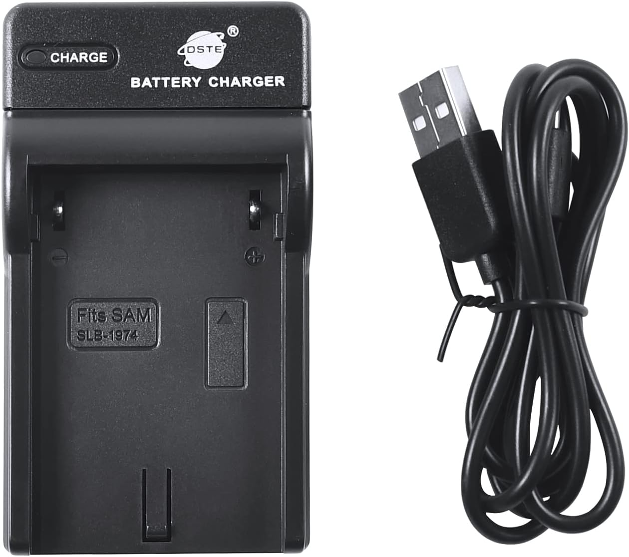 DSTE NEW USB Camera Battery Charger Compatible for Samsung SLB1974