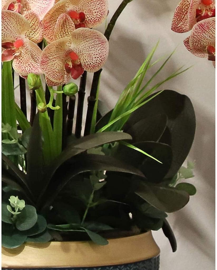 Künstliche Orchidee Aus Seide, Keramikvase, Phalaenopsis-Orchidee, Moderner Topf, Kunstpflanze Für Heimdekoration, Wohnzimmer, Künstliche Blumen,