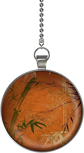 Gotham Decor Bamboo Elegance Ceiling FanLight Pull Pendant with Chain