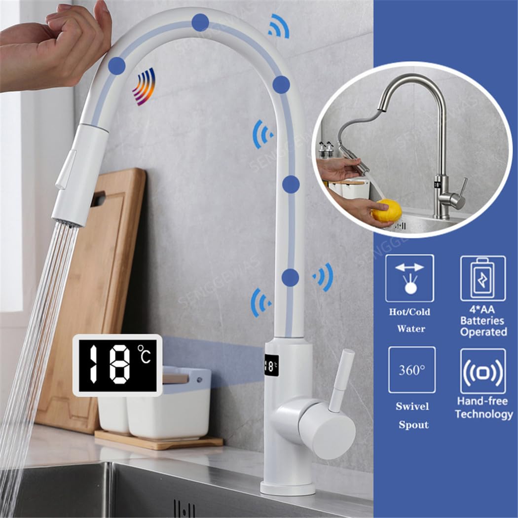 Temperature Digital Display LED Basin Faucet 2 Modes Multi-function Hot Cold Water Sink Mixer Wash Tap For Bathroom - 13 - View #8