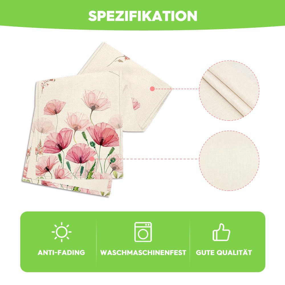 Artoid ode Chein de table style aison de capagne bohèe, deux popons en lin, lavable
