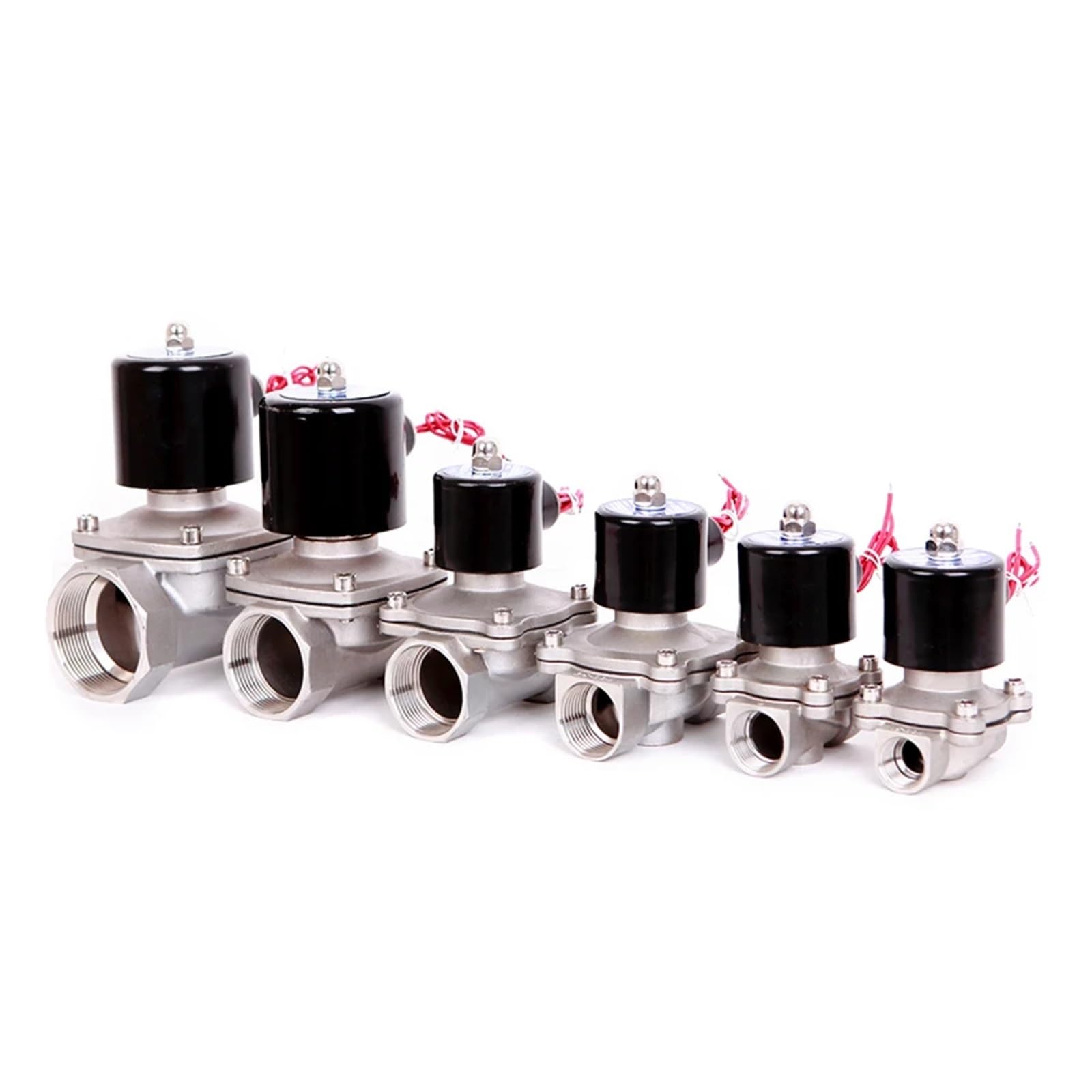 Électrovanne 1/4 inox anti fuite eau coupure automatique 110V NC