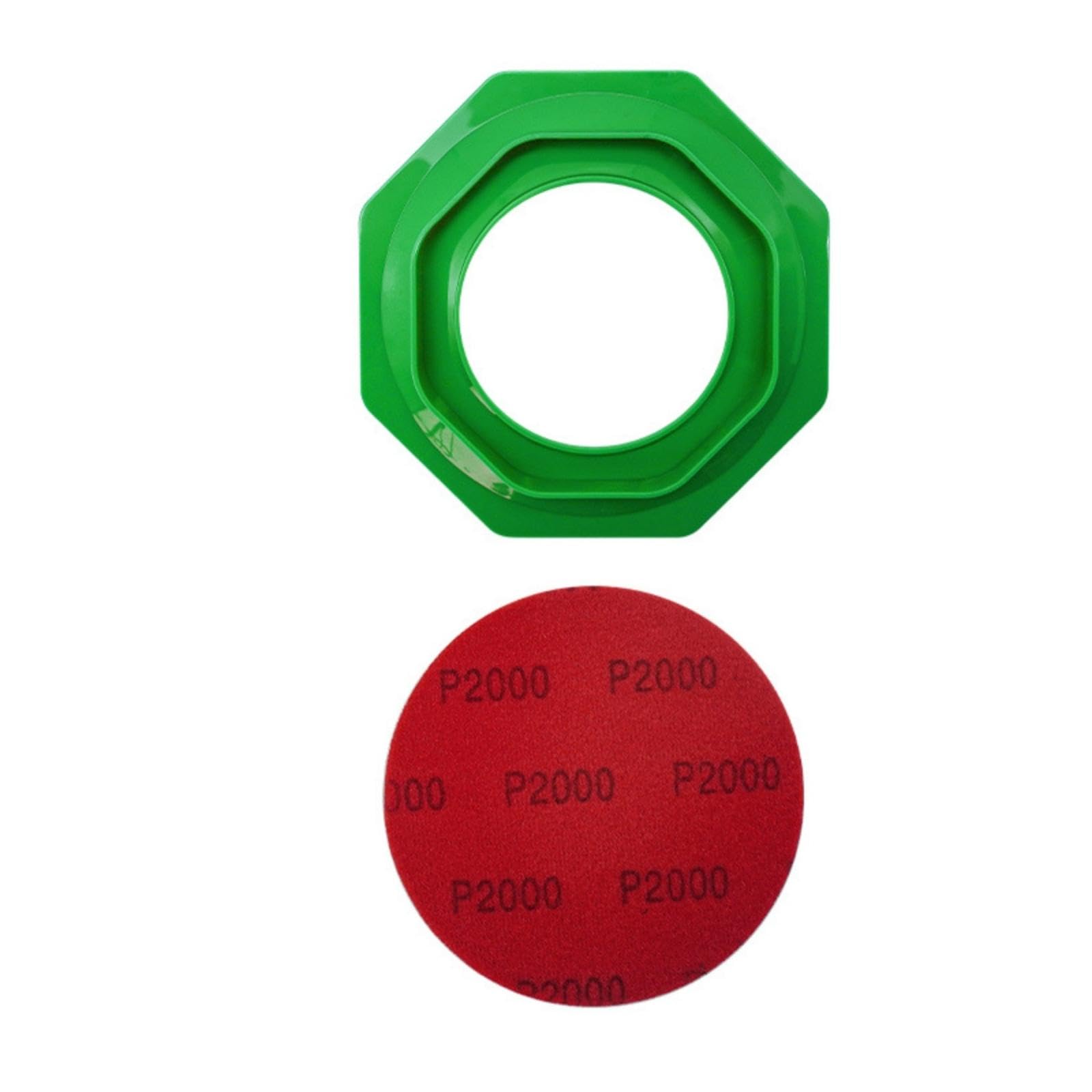 Bowling Sphere Maintenance Holder Bowling Sanding Pad Holder Textured Octagonal Circular Stand Green-image-44