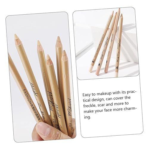 GALPADA 4pcs Concealer Pencil for Dark Circles Freckle Spot Scar Coverage Portable Makeup Concealer Pens with Full Coverage for Travel and Daily Use