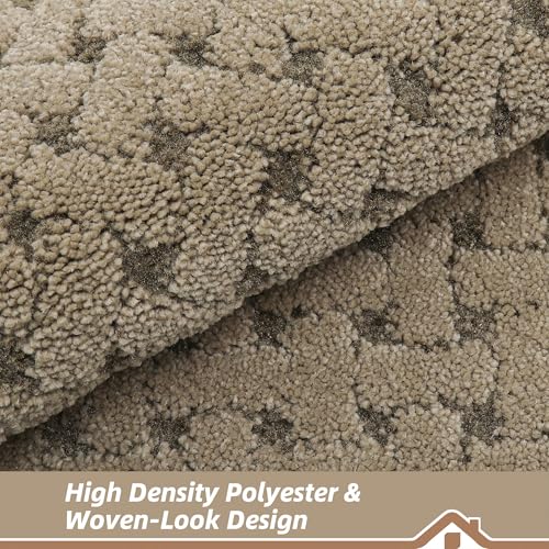 Image of BEQHAUSE Dirt Trapper Door Mat Non-Slip Entryway Rugs, 32 inch x 48 inch, Beige