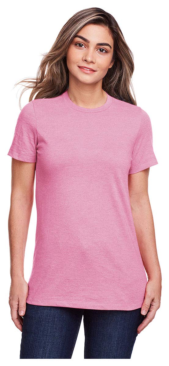 Gildan Ladies Softstyle CVC T-Shirt, Plumrose, Medium
