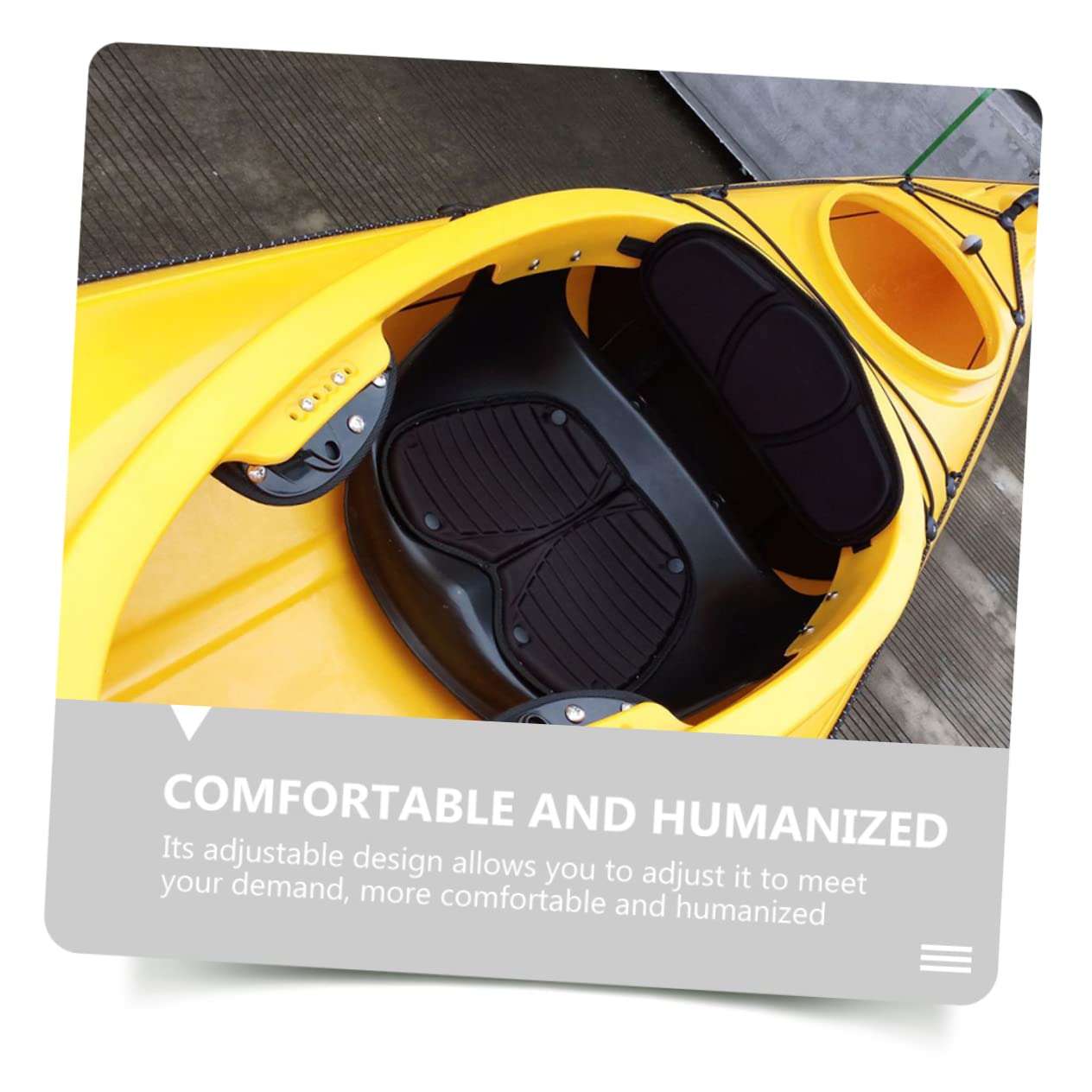 Levemolo Kayak Seat Backrest Canoe Boat Back Pad Fishing Boat Back Cushion Kayaking Accessory