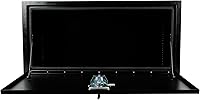 Vista 43 de 24"X18"X18" Black Steel Truck Underbody Flatbox Pickup Tool Box RV ATV Trailer Storage Tools with T-Handle Latch, Job Tool Chest