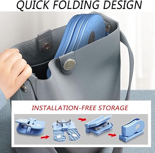 Miniatura 5 de Ejercitador de máquina de escalones para uso doméstico, pedal de escritorio, ejercitador de ciclo, paso a paso pequeño, equipo multifuncional de