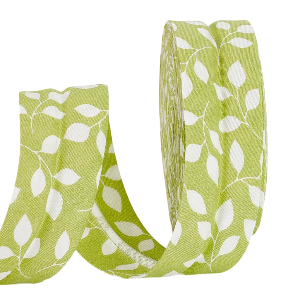 Ruban de biais en forme de feuille double pli large de 3 cm pour bordure de tissu et passepoil 9m