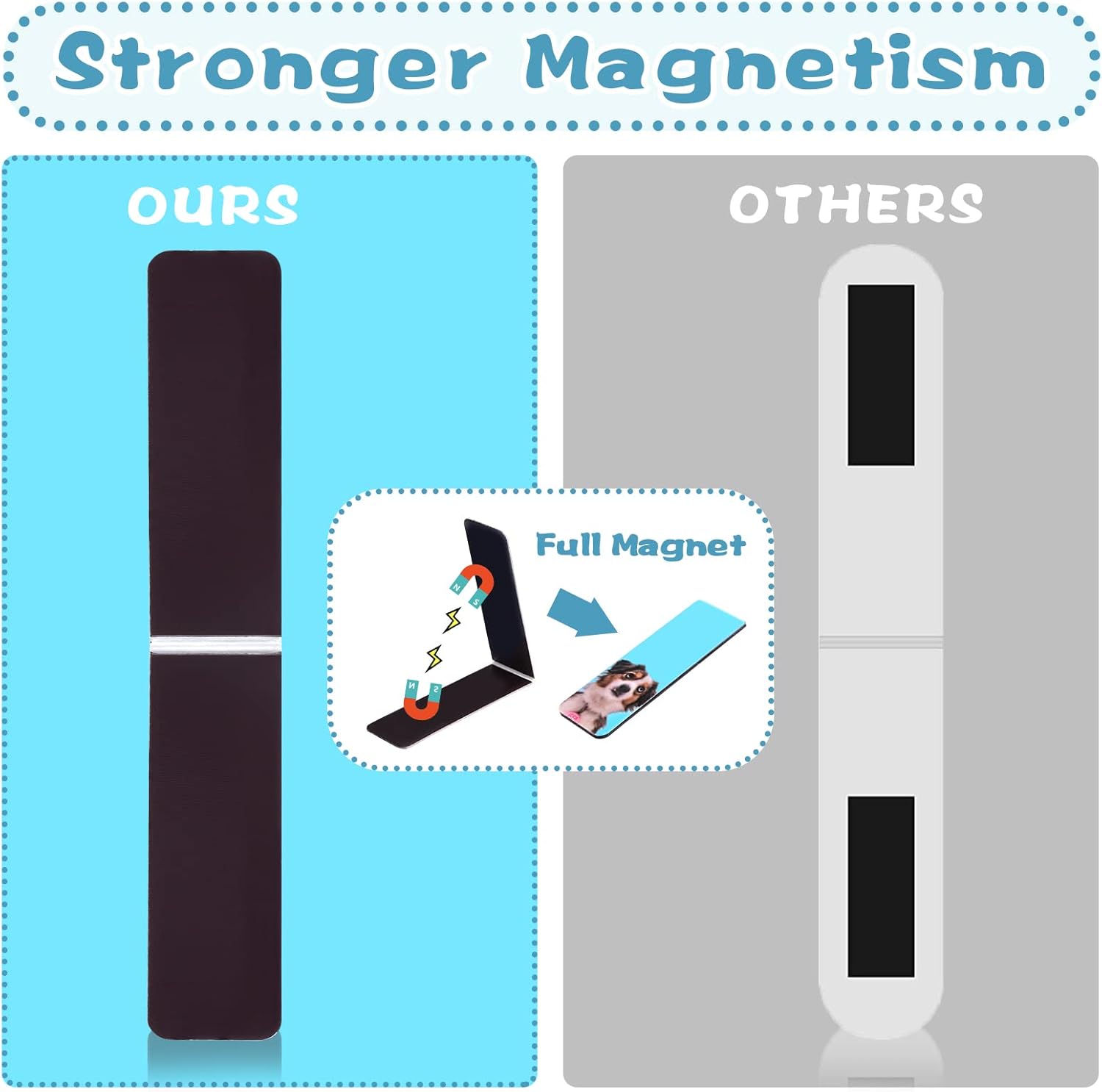 30 Pieces Magnetic Bookmarks,Pet Magnet Page Markers,Cute Dogs Magnetic Page Clips,Puppy Faces Book Markers,Assorted Bookmark for Students Teachers School Home Office Reading Stationery,15 Designs - Image 8