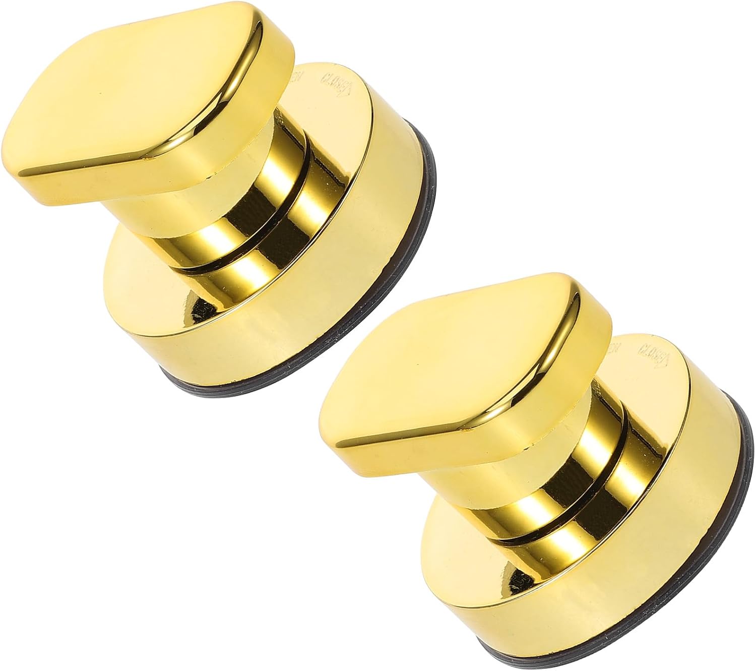 2Pcs No-Drill Suction Grab Bars for Seniors Bathroom Safety Handrails with Strong Suction Cups Plastic Rounded Grip for Toilet Shower Cabinet Glass Door Use