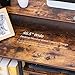 TOPSKY Computer Desk with Storage Shelves/23.2” Keyboard Tray/Monitor Stand Study Table for Home Office(46.5x19 inch, Rustic Brown)