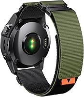 Vista 1 de Correa de repuesto para Fenix 7X/6X/5X Plus, 1.024 in QuickFit Nylon Watch Strap para Garmin Fenix 7X/6X Pro/5X Plus/Tactix 7 Delta/Enduro 2 bandas