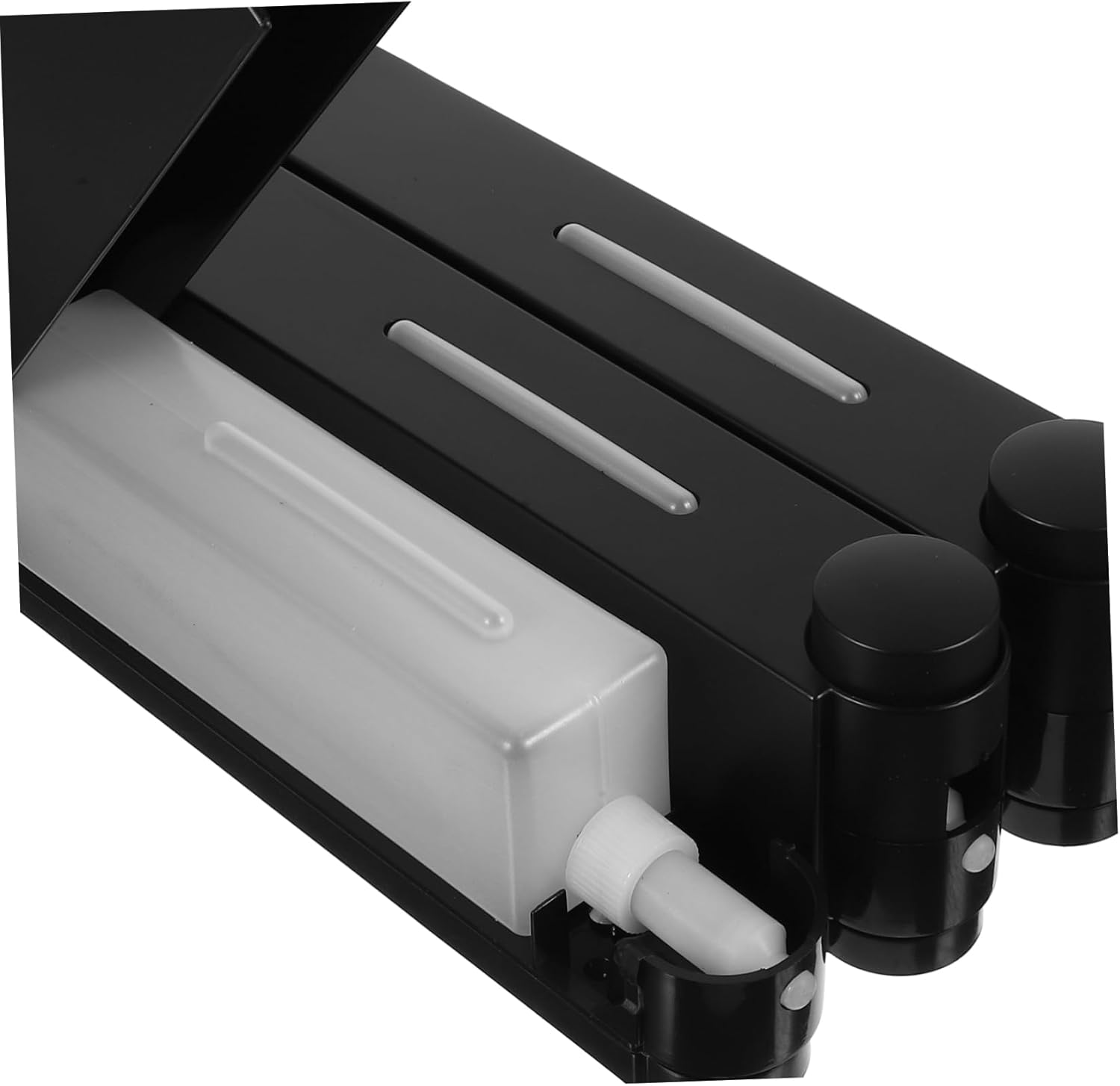 Wall Mount Chamber Soap Dispenser for Shower and Bathroom Shampoo Dispenser Bottles Space-Saving Design for Easy Product Dispensing and Organization