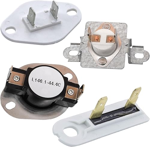 Seentech Termostato de secadora 279973 y 3392519 y 8577274 Kit de fusibles de corte térmico y control de termistor y fusible térmico, pieza de