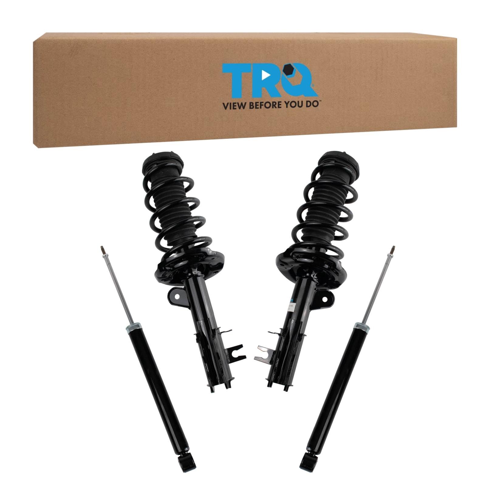 TRQ Front and Rear Complete Strut Assembly &amp; Shock Absorber Kit Complete Strut &amp; Coil Spring Assembly Compatible with 2013-2022 Buick Encore 2015-2022 Chevrolet Trax