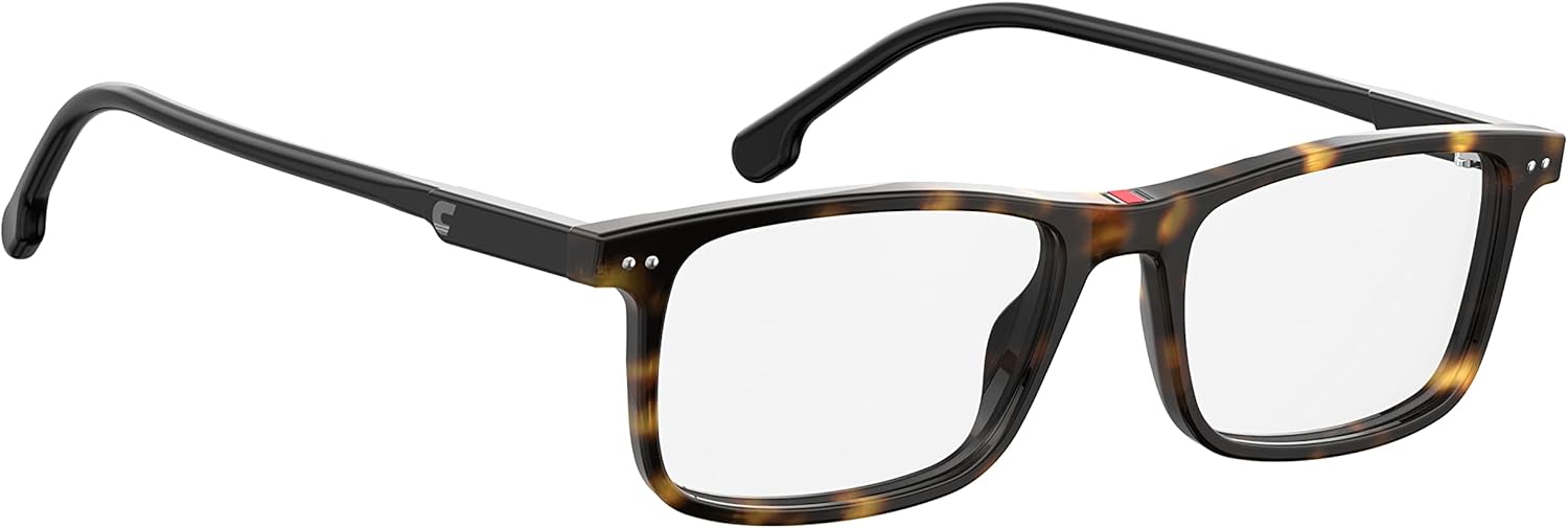 Carrera 2001T/V Rectangular Prescription Eyewear Frames, Havana Black, 50mm, 16mm