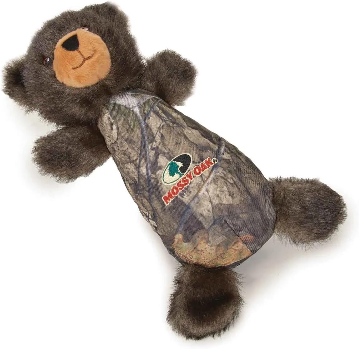 Extra Tough Oak Camo Dog Toys Huge Selection of Wild Animal Character Shapes Many Textures Squeak Crinkle Plush (Ballistic Body Moose 14.5")
