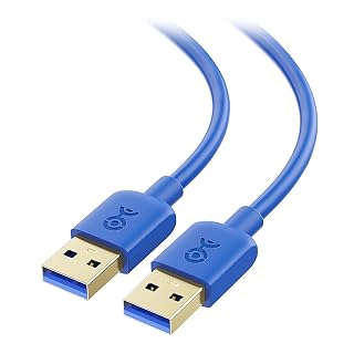 MX 5Gbps USB 3.0 Cable - 3 Meters, Male to Male USBA to USBA Cable, USB Cord, Blue Price In India