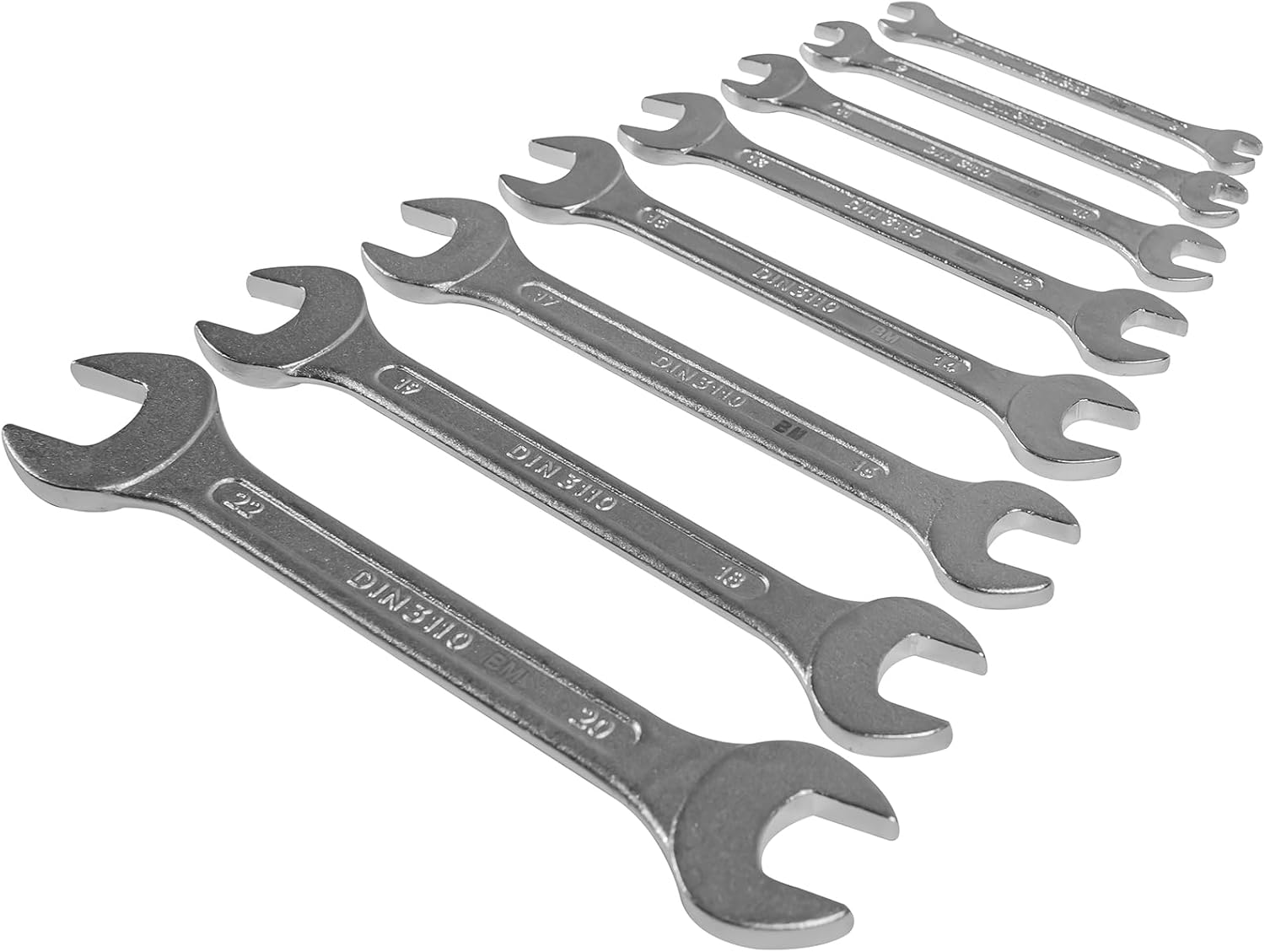 Brueder Mannesmann Tools M 110-08 Socket Ring Spanner Set 8 Piece Set