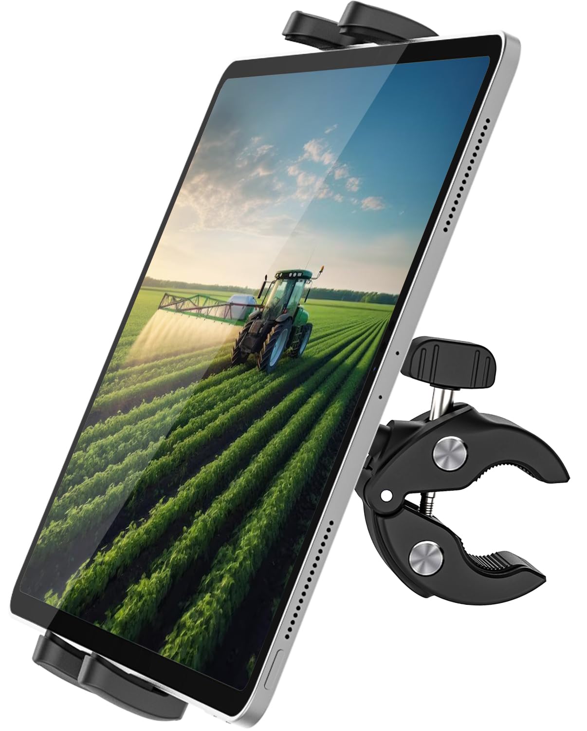 iPad用クランプ式タブレットホルダー iPad・タブレット用アームスタンド(クランプ式・6関節・ホルダー