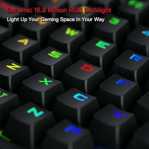 Miniatura 4 de Redragon K585 PRO Teclado mecánico inalámbrico con una sola mano, 42 teclas, 3 modos RGB 40% teclado para juegos con 7 teclas macro integradas,