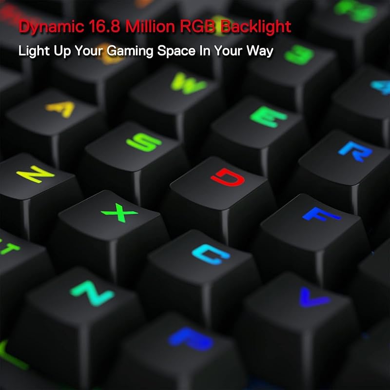 Redragon K585 PRO Vezeték Nélküli Egykezi Mechanikus Gamer Billentyűzet, 42 Gomb, RGB Háttérvilágítás, 7 Makró Gomb, Mágnesesen Rögzíthető C