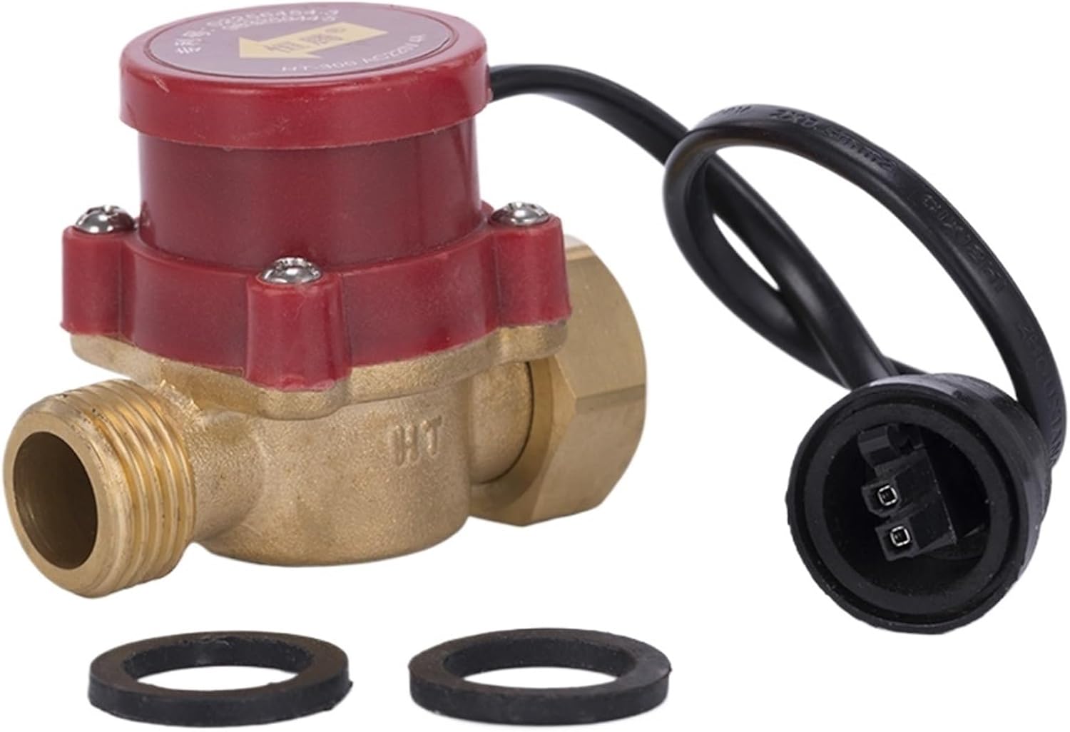 HT300 G3/4 to G1/2 Cutting Washing Machine Part Water Boosting Pump Assembly Pressure Protect Flow Sensor Switch With(HT-300 20MM-20MM)
