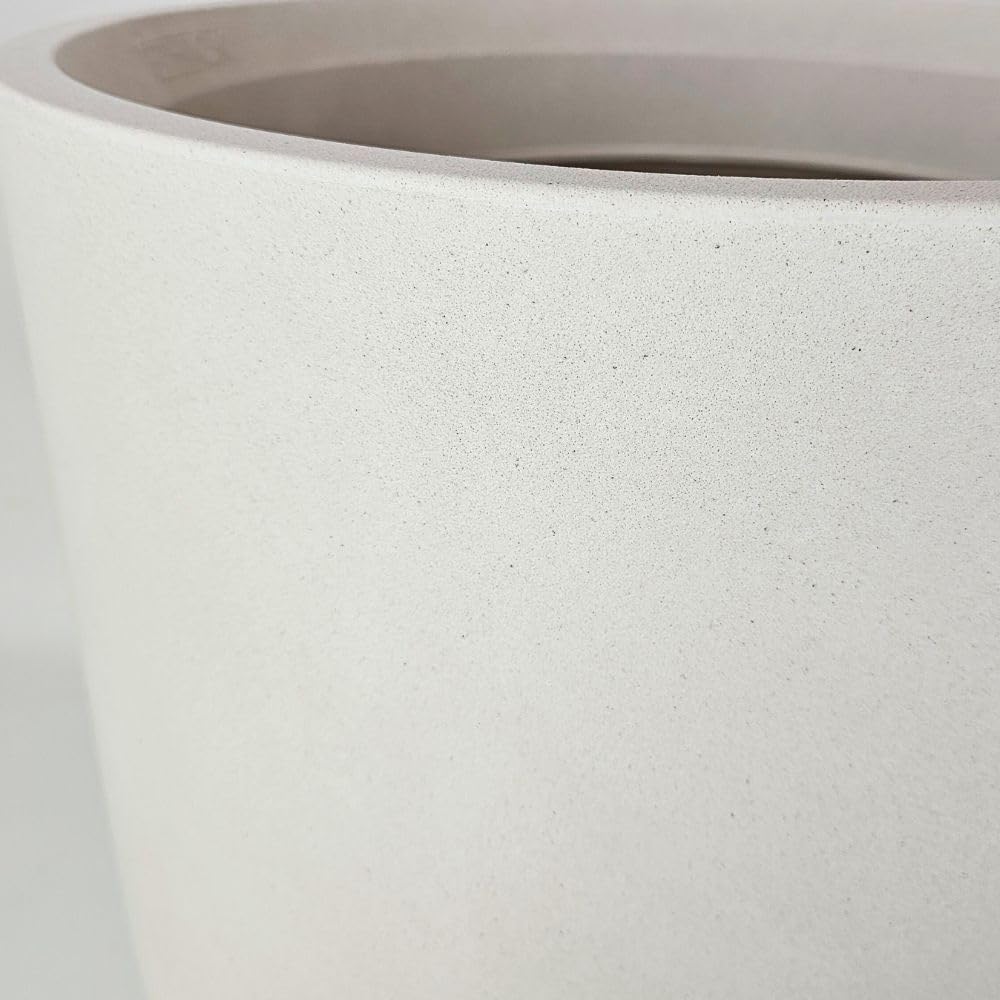 Gartenpflanze Fero Pflanztopf für Wohnzimmer und Terrasse, aus Polyethylen, wetterfest, modernes Design (Beige, 40x40 cm)