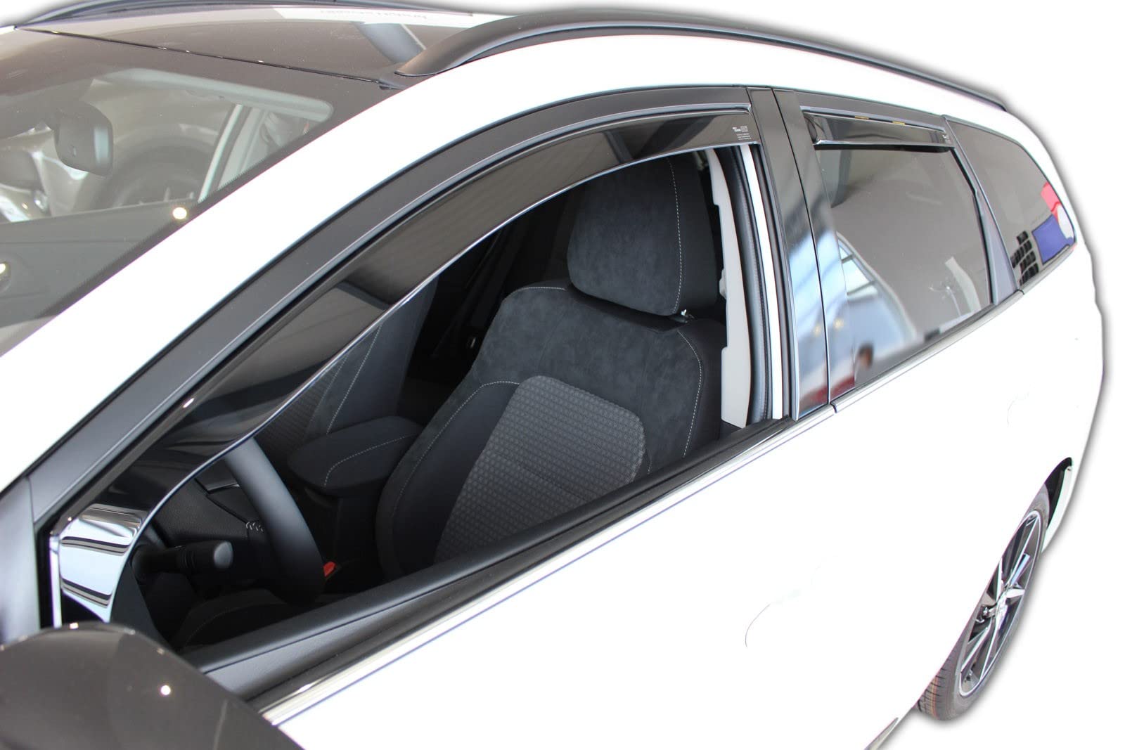 J&J AUTOMOTIVE Windabweiser passend für Toyota Auris 2 5-Türer Kombi 2013-2018 4tlg, Heko Regenabweiser Vorne Hinten Getönt Dunkel Passform