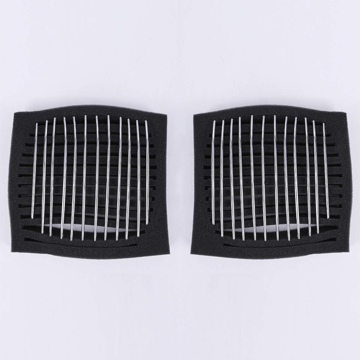 YIWANG ABS Chrome Shiny Silver Front Grille Insert Trim Strips Grill Cover 24pcs For BMW 2 Series 218i F45 f46 2015-2018 Accessories (Style 2)