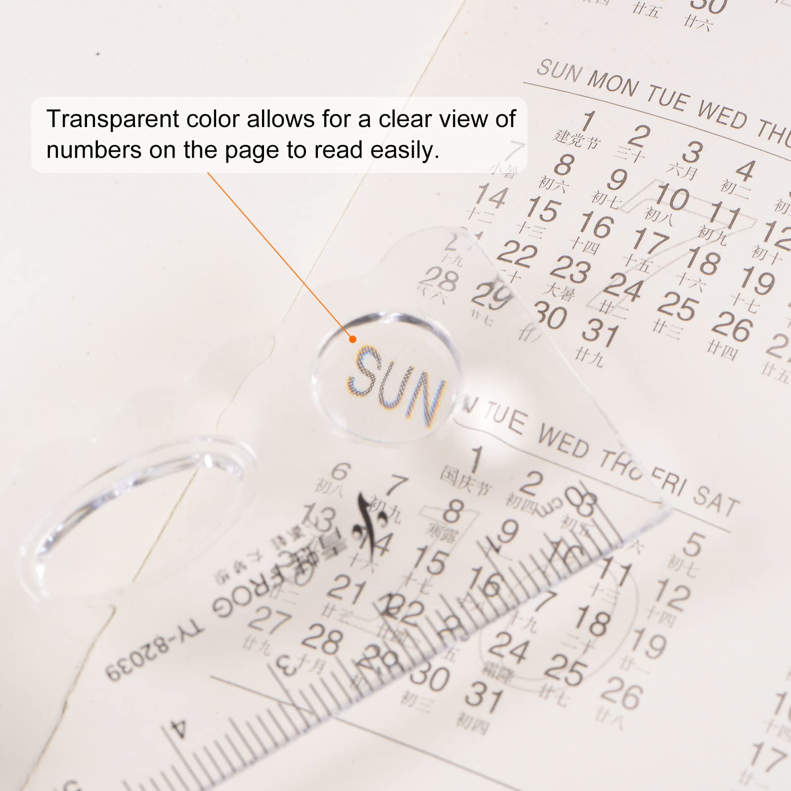 Office School Supplies 2 Pack Clear Plastic Rulers 20cm - Metric & Inch ...