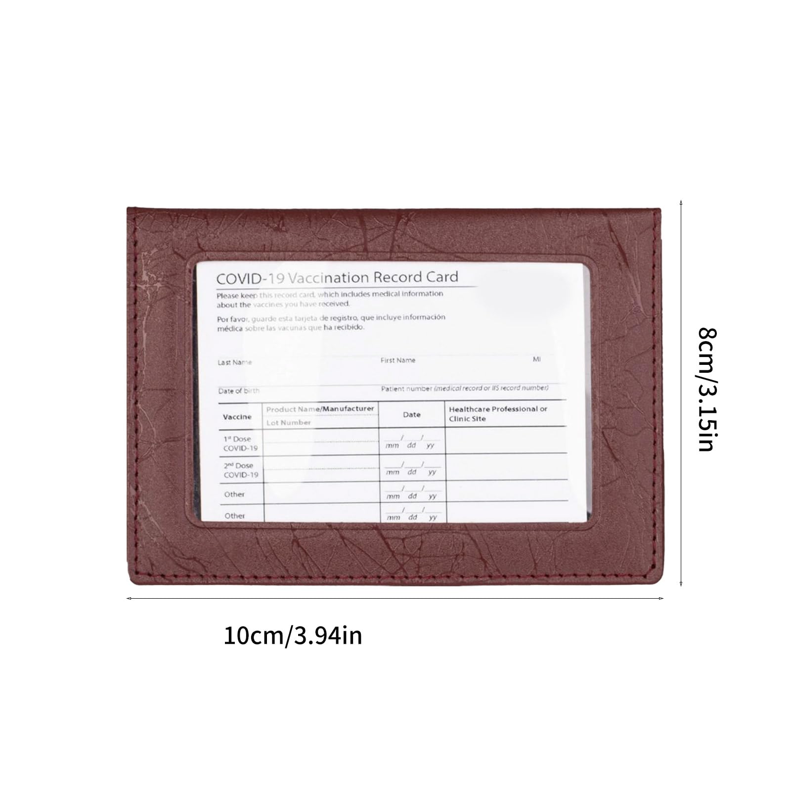 Porta passaporti con finestra trasparente e scomparti multipli per carte di credito, pratico organizer da viaggio in PVC impermeabile pratico porta passaporto in PVC, Blu scuro