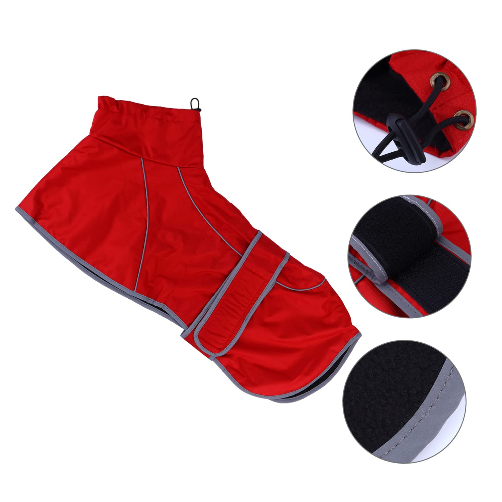 COLLBATH Pet Raincoat for Dogs Stylish Fall Winter Outdoor Sports Rain Jacket with Hidden Leash Opening Durable and Functional Pet Rainwear for Dogs