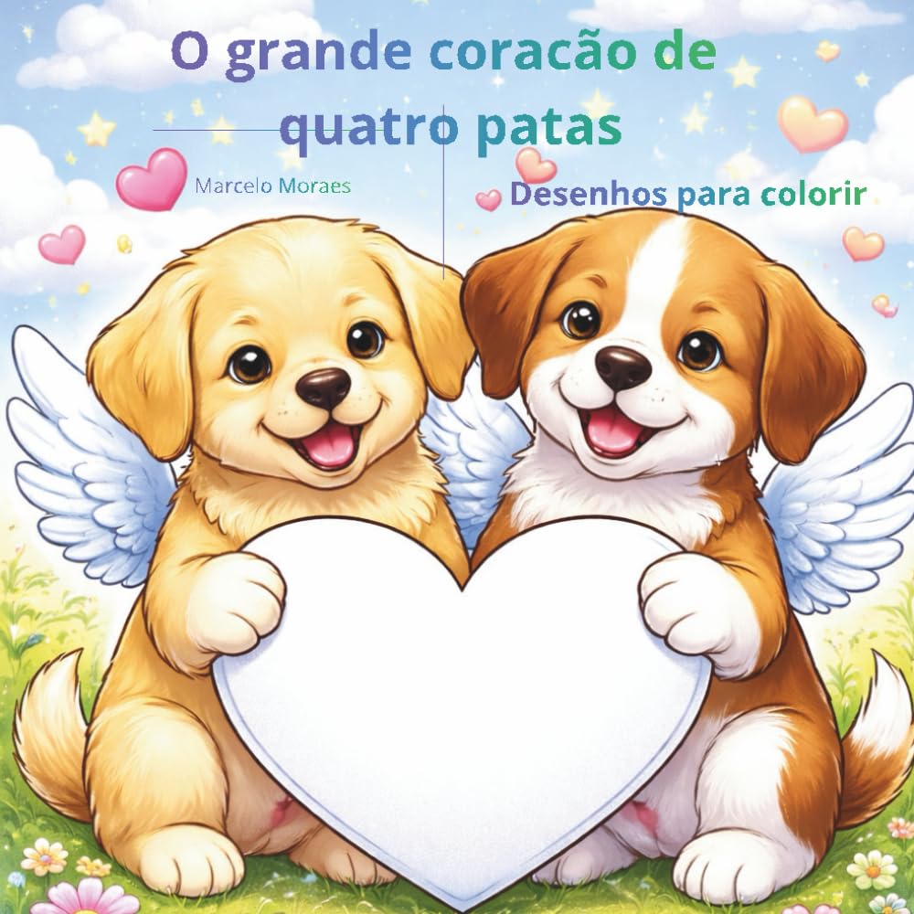 O grande coracão de quatro patas: Desenhos para colorir