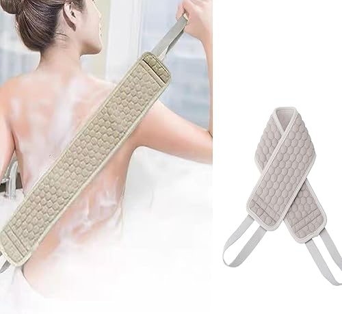 Juego de esponja exfoliante y exfoliante para la ducha, esponja suave y gruesa para la espalda, exfoliante de ducha de baño para hombres y mujeres,