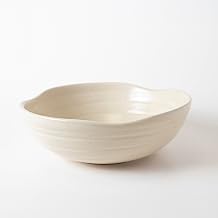 KALAKRITI 650 ml Speckled Off White Ceramic Serving Bowl (Pack of 1) | Rice, Dal, Curry, Soup, Noodle & Salad Bowl | Microwave Safe Everyday Use Bowl for Home, Cafe & Restaurant