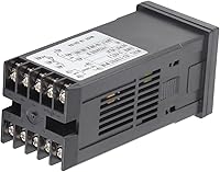 Vista 5 de Controlador de temperatura PID, alarma de 32.0 °F-122.0 °F REX-C100 Termostato inteligente digital LED PID controlador de temperatura AC110V-240V