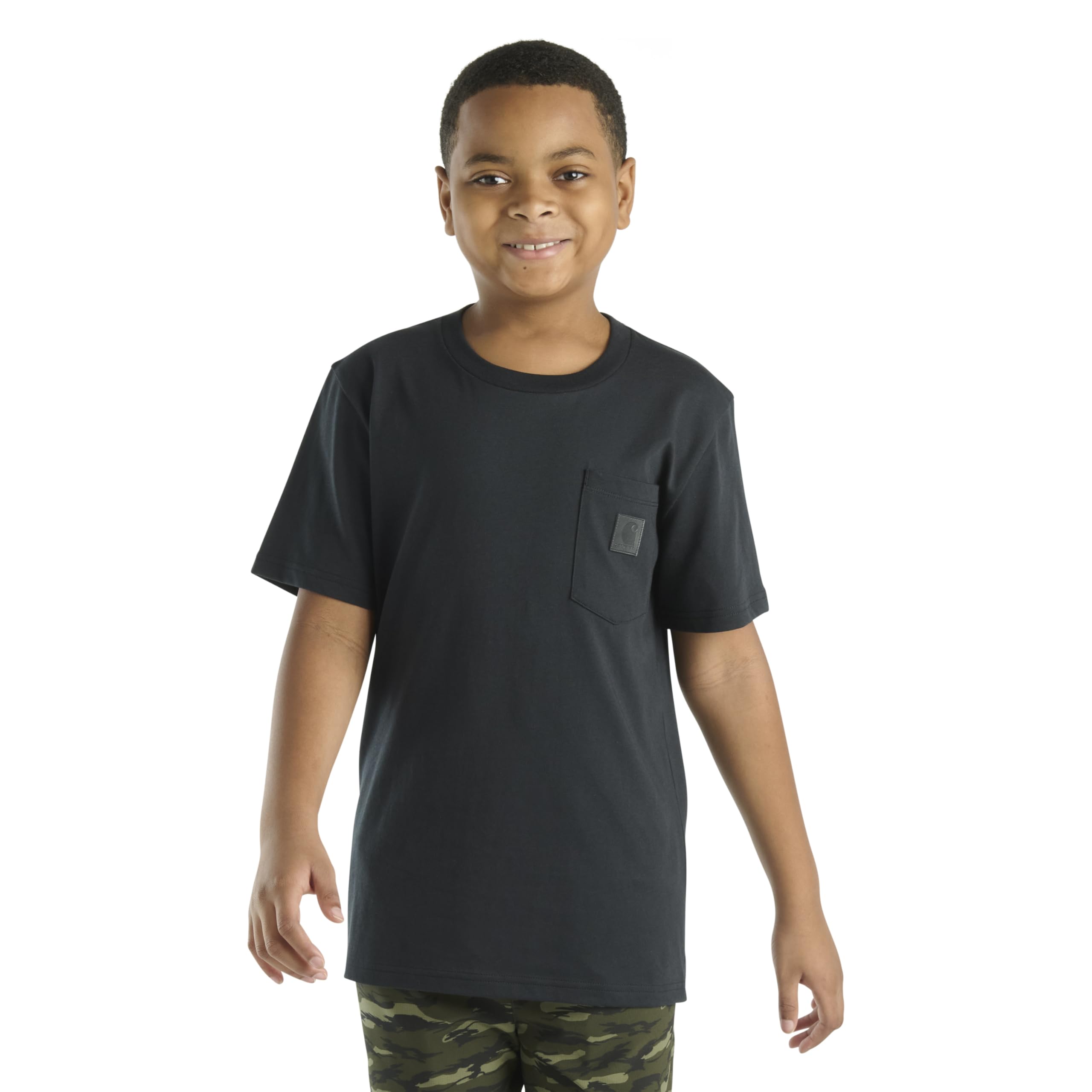 Carhartt Short Sleeve Pocket T-Shirt Camiseta de Manga Corta con Bolsillos Uni-niño (Pack de 1)