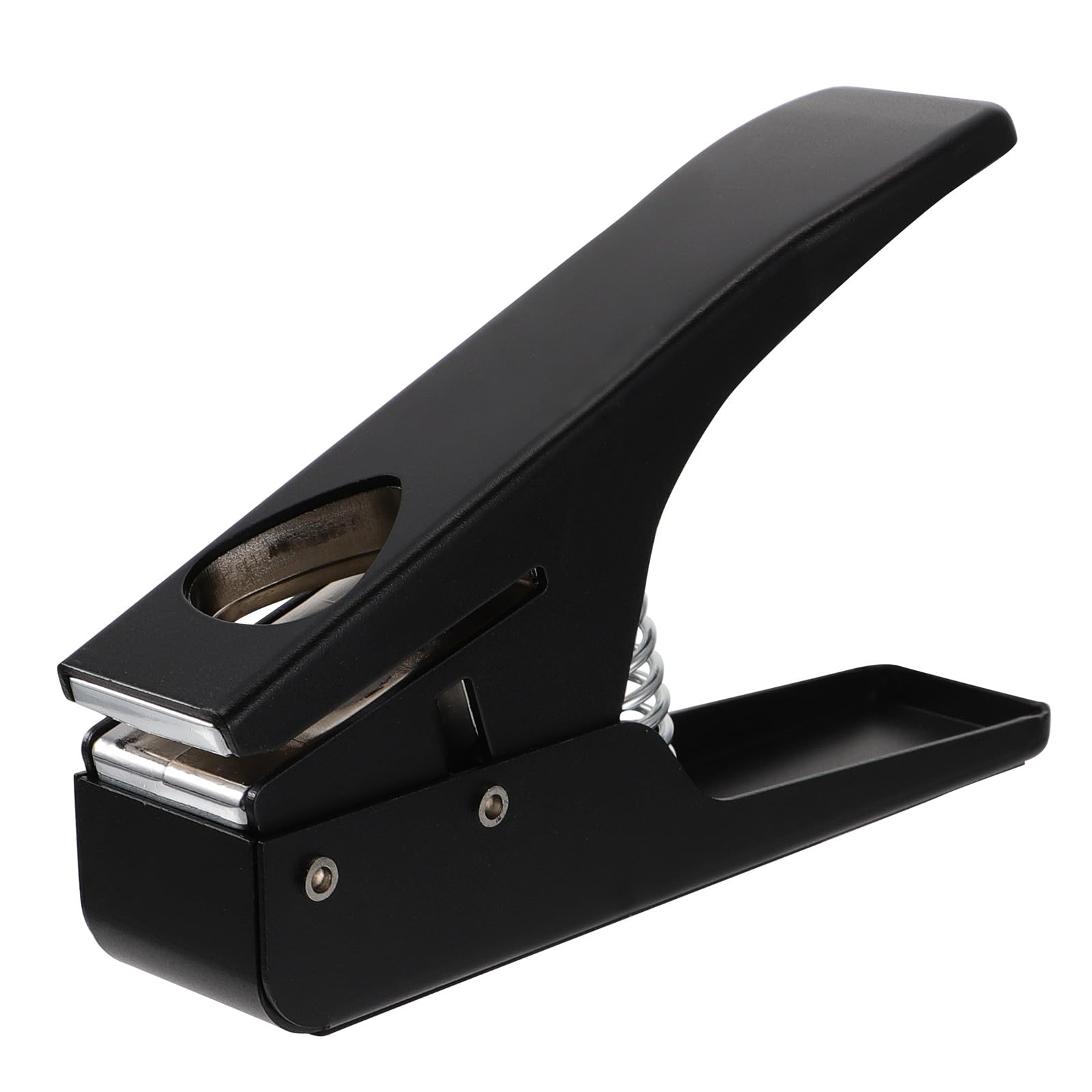 Beaupretty Gitarrenplektrum Selbstgemacht aus Eisen Stanzer und Komfortablem Griff mit Rutschfestem Silikonpad in Elegantem Schwarz für Einfache Herstellung von Gitarrenpicks